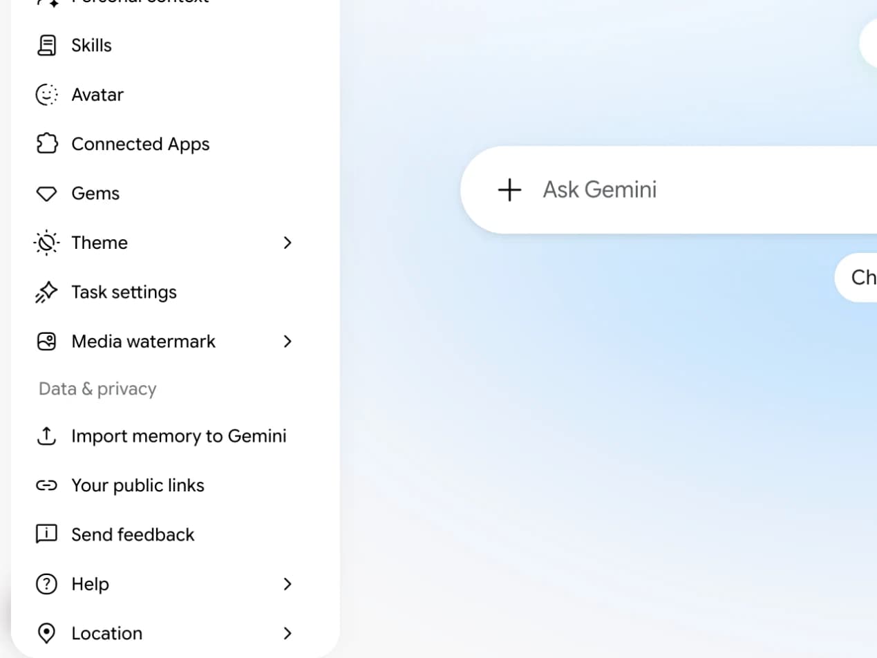 Gemini: Open Connected Apps